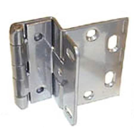 Hd RPC 10.18 in. Door Overlay Hinges- Chrome Powder Coat finish for 0.75 in. doors C376 P28